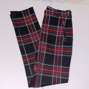 Zara Plaid Ponte Dress pants
